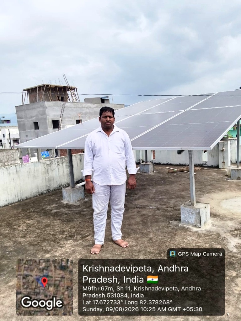 MYNTREAL Rooftop Solar Installation in Krishnadevipeta, Andhra Pradesh
