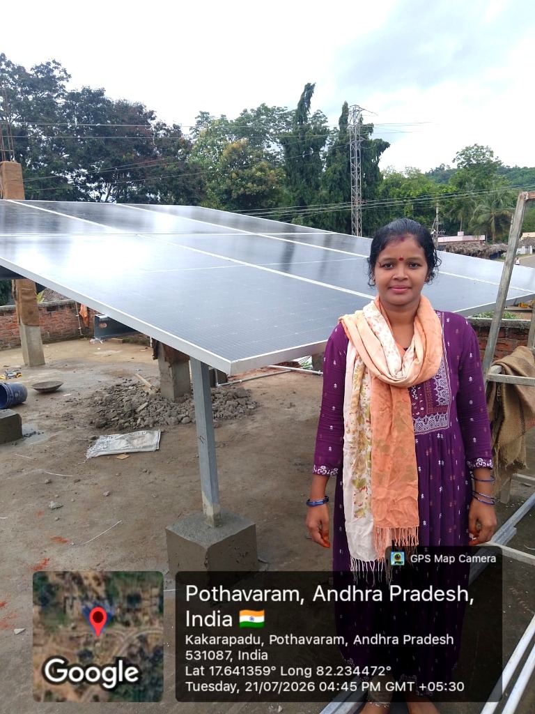 MyntReal Residential Rooftop Solar Installation in Pothavaram, Andhra Pradesh